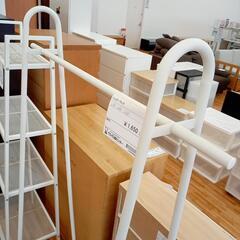 【リユースのサカイ八街店】★ジモティ割あり★ ハンガーラック　ホワイト　クリーニング済　YJ7025の画像