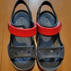 クロックス crocs【キッズ サンダル】Crocband Sandal Kids/クロックバンド サンダル キッズ/ネイビーｘレッドの画像