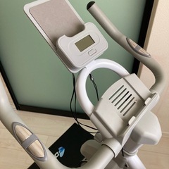 BTMフィットネスバイクホワイト　マット付きの画像