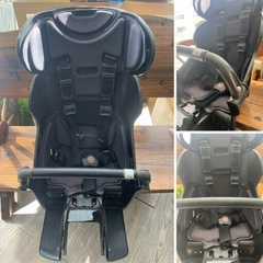 お値下げ🙆‍♀️中古品　ブリヂストン　BRIDGESTONE　HYDEE　ハイディー　リヤチャイルドシート　自転車チャイルドシート　後乗せ　電動自転車　ブラック　ハイディーチャイルドシートの画像