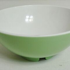 （1）メラミン食器　お椀（グリーン）無料提供の画像