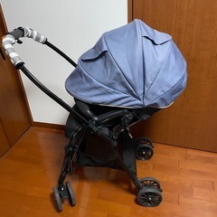 日焼け跡などもなく美品　グリップカバー付き ベビーカー Combi スゴカルの画像