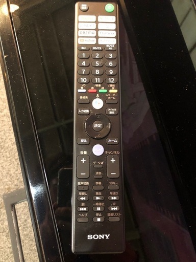 横筋一本有　SONY 液晶テレビ　4K 2022年製