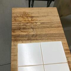 0727-067 ※汚れあり　木製キッチンワゴンの画像