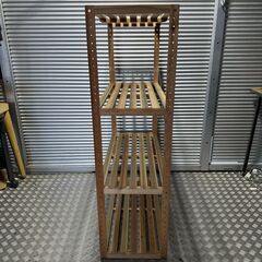 店頭引き渡し 中古 パインラック ウッドラック ラック 棚 木製 収納 家具  の画像