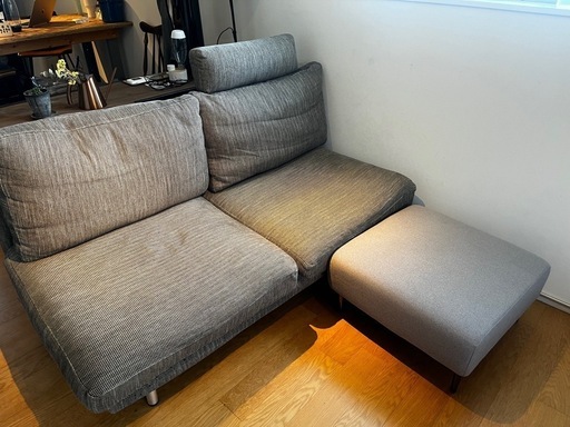 ※お値段交渉受け付けます アクタスACTUS build ソファ 160×90cm 二人がけ オットマン付き