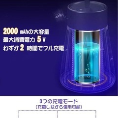 【新品未使用】電撃殺虫器 コバエ取り 蚊取り 殺虫灯 LED誘虫灯 360°強力蚊除けの画像