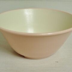 （2）メラミン食器　お椀（ピンク）無料提供の画像