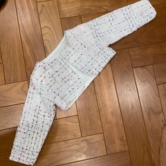 80センチ　フォーマル　スーツ　ワンピース＋ボレロ　の画像
