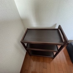 木製ラック　ブラウンの画像