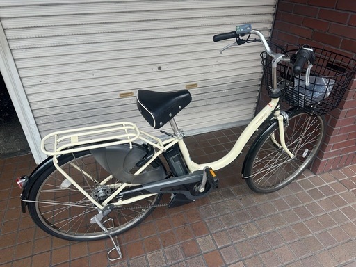 26インチ　YAMAHA　PAS　NATURA電動アシスト自転車　ベージュ色