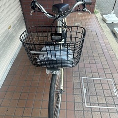 26インチ　YAMAHA　PAS　NATURA電動アシスト自転車　ベージュ色の画像