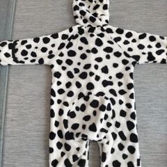 ベビー服 冬用 ダルメシアン柄ロンパース 80cmの画像