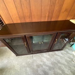 レトロ　応接間収納家具　アンティークの画像