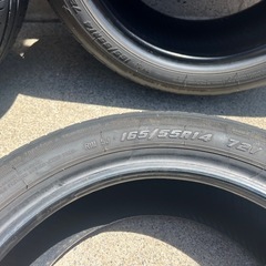 軽自動車用、14インチ中古タイヤ165/55/14です。の画像