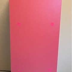 3段カラーボックス ピンク ①の画像
