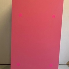 3段カラーボックス ピンク ①の画像