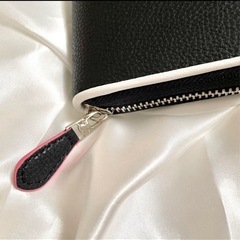 　COACH ブラックレザー　ラウンドファスナー長財布　男女兼用　長財布の画像