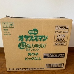 moony オヤスミマン 男の子 BIG以上 22枚×3パックの画像