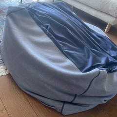 無印良品体にフィットするソファ大　ネイビーの画像