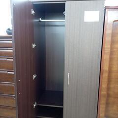リユースのサカイ太田店★ジモティ割あり★  ワードローブ 暗いブラウン H187.5×D58.5×W80.5 クリーニング済み OJ10214の画像