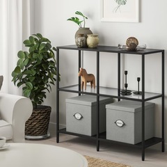 美品【IKEA】蓋つき収納ボックス ×2の画像
