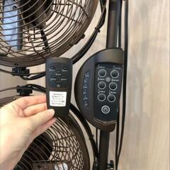 扇風機　三連（リモコン付き）の画像