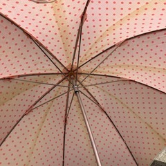 ⭕️ピンク水玉の日傘★訳あり品の画像