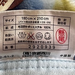 毛布 ダブルサイズの画像