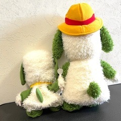 いないいないばぁ わんわん ぬいぐるみ パペット 2点セット 45cm 30cmの画像