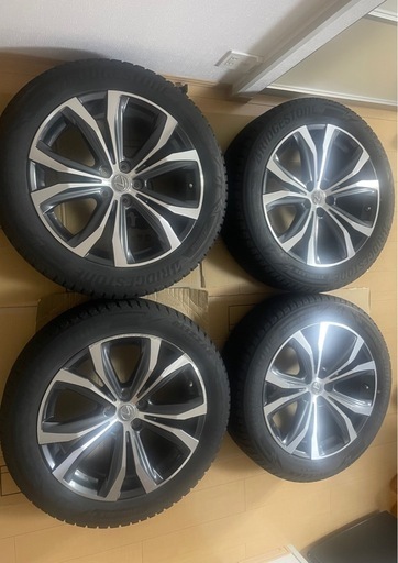 レクサスRXメーカー純正20インチアルミホイール2022年製スタッドレス付き4本セット