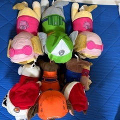パウパトロールぬいぐるみ7体の画像