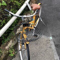 リサイクルショップどりーむ鹿大前店　No.324　エコチャリ番号21865A　ギア無し　ライト可　カゴ付き♪　の画像