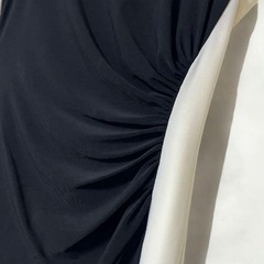 LAUREN RALPH LAURENワンピース　バイカラー　ミモレ丈の画像