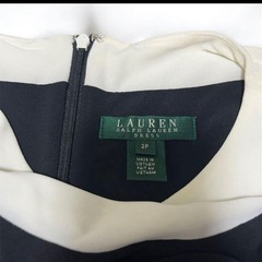 LAUREN RALPH LAURENワンピース　バイカラー　ミモレ丈の画像