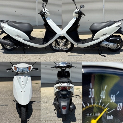 ⭐️AF62.Dio低燃費 4ストモデル⭐️バッテリー・プラグ・グリップ新品交換⭐️50cc原付スクーター⭐️ ホンダ Dio AF62 4サイクル キャブ 前後タイヤ新品 バッテリー