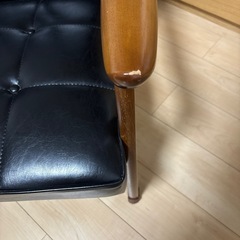 カリモク60 Kチェア　2シーター　スタンダードブラックの画像