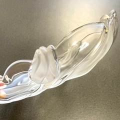 ガラスボール 大皿 2点セット フルーツ皿 サラダボール 30cm 24cmの画像