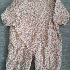ベビー服 ロンパース 女の子 花柄 Souris 50-70cmの画像