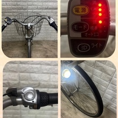 🌸お買い得🌸美品🌸室内保管🌸バッテリー良好🌸人気のパナソニックビビ✨✨電動自転車✨シルバーの画像