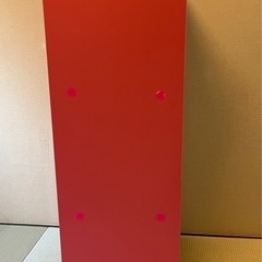 ピンクの3段カラーボックス ②の画像