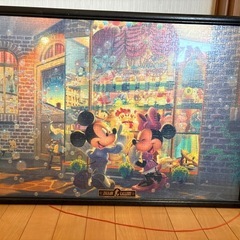 ディズニー　ジグソーパズル　完成品　ミッキーマウス　くまのプーさん　の画像