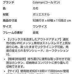Coleman インフィニティチェアの画像