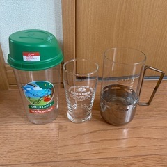 ビール2本､ノンアル1本､タンブラー､グラスなど　まとめ売りの画像
