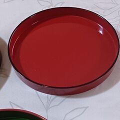上野池之端　京屋の漆器銘々皿５枚組の画像
