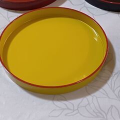 上野池之端　京屋の漆器銘々皿５枚組の画像