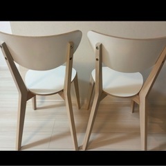 IKEA NORDMYRA ノールドミーラ チェア, ホワイト/バーチの画像