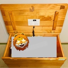 木製スツール　収納スツールの画像