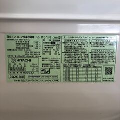 清掃、動作確認済！加えて動作保証まで！！　６ドア冷蔵庫 HITACHI 2020年製　505Lの画像