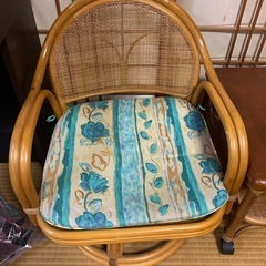 籐家具3点セットの画像